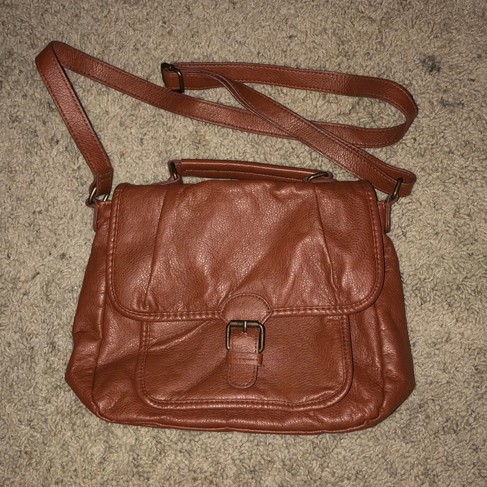 H&M Faux Leather Tan Cross-Body Purse